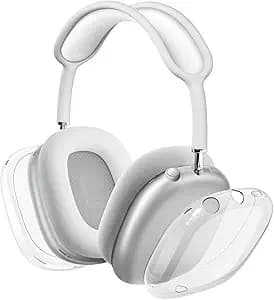 VICHYIE Case Cover for AirPods Max, Clear Soft TPU Case Anti-Scratch, Transparent Accessories Protector Cover for Airpods Max Headphones (Clear)