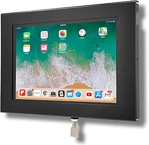 TABcare Locking Security Metal Case for Apple iPad Air 11" 2024/2025 M2/M3 6th for Kiosk, POS, Store, Show Display (Black)
